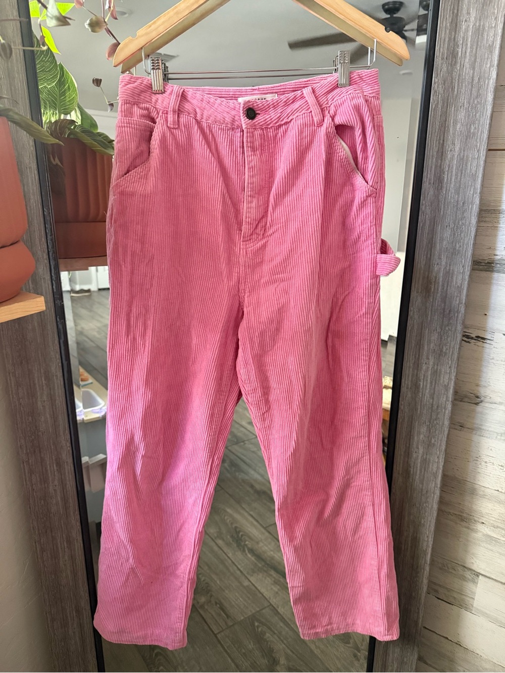 Pink Corduroy Pants - Relaxed Fit